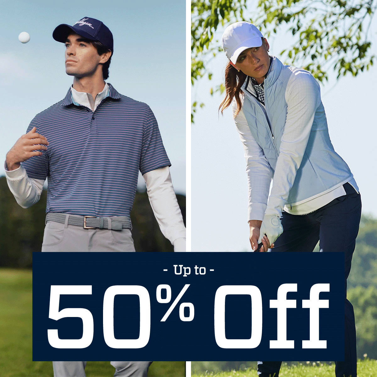 &nbsp;Up to 50% off.