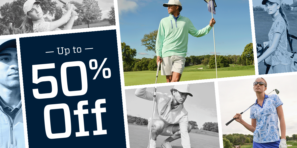 &nbsp;Up to 50% off.