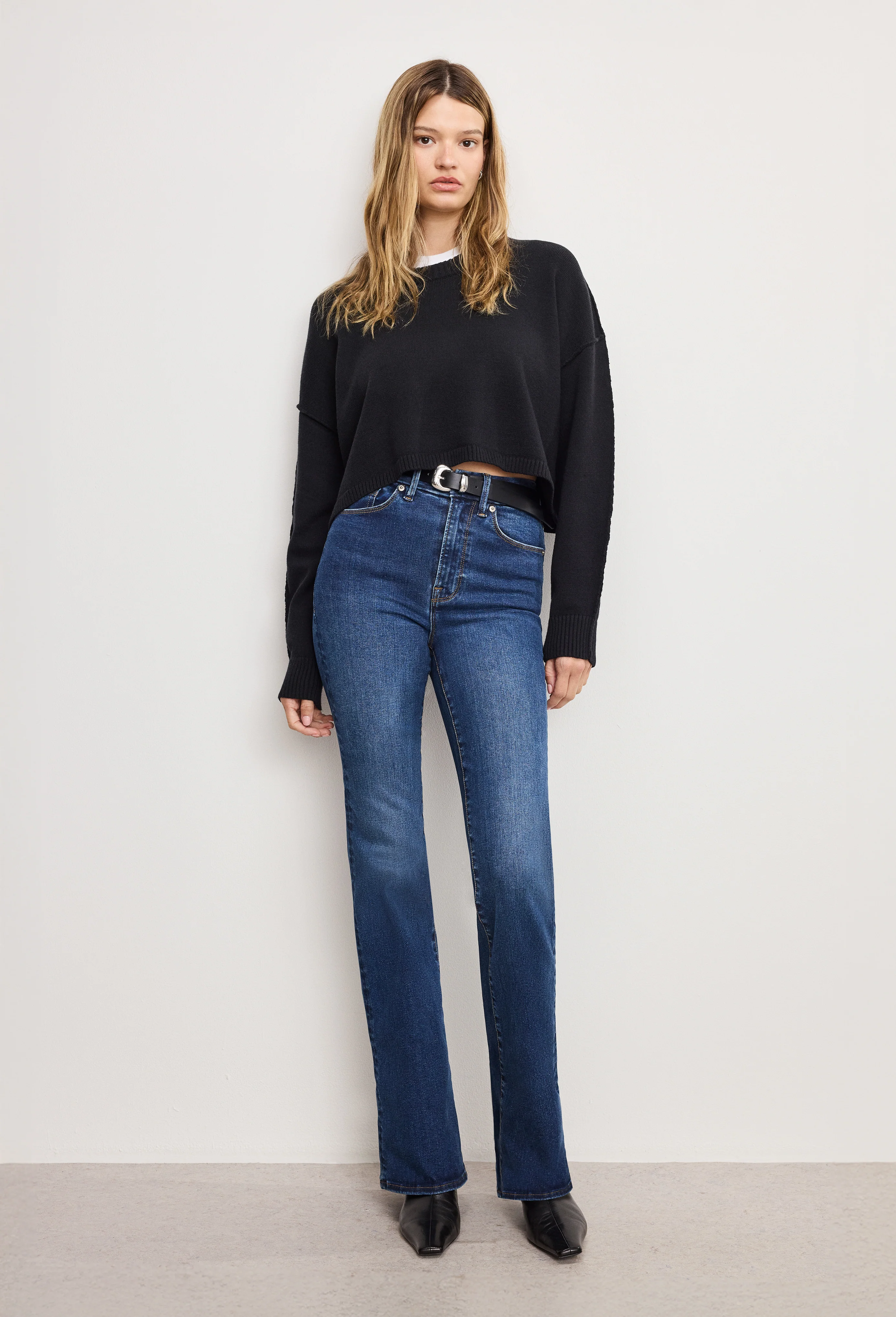 Image of ALWAYS FITS GOOD CLASSIC BOOTCUT JEANS | INDIGO446