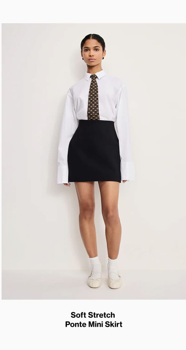 SHOP PONTE MINI SKIRT