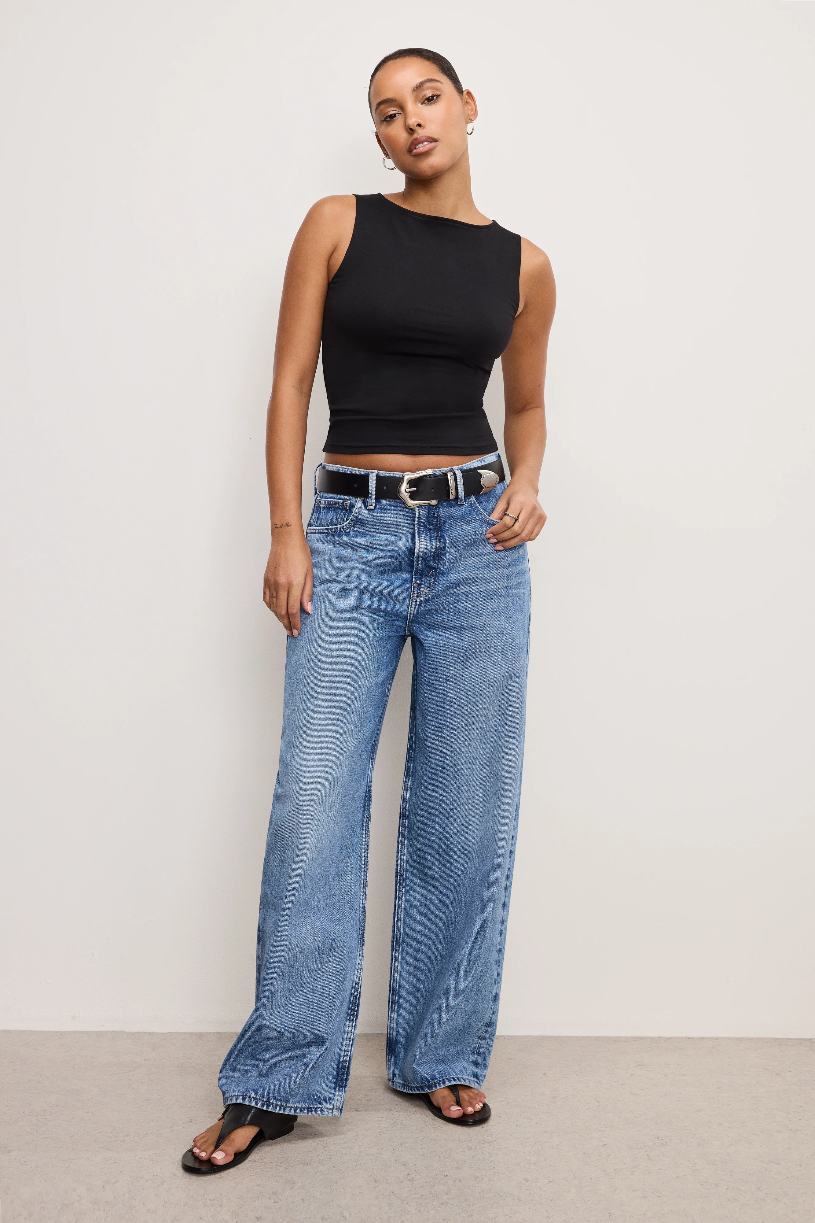 Image of GOOD LOW RISE BAGGY JEANS | INDIGO893