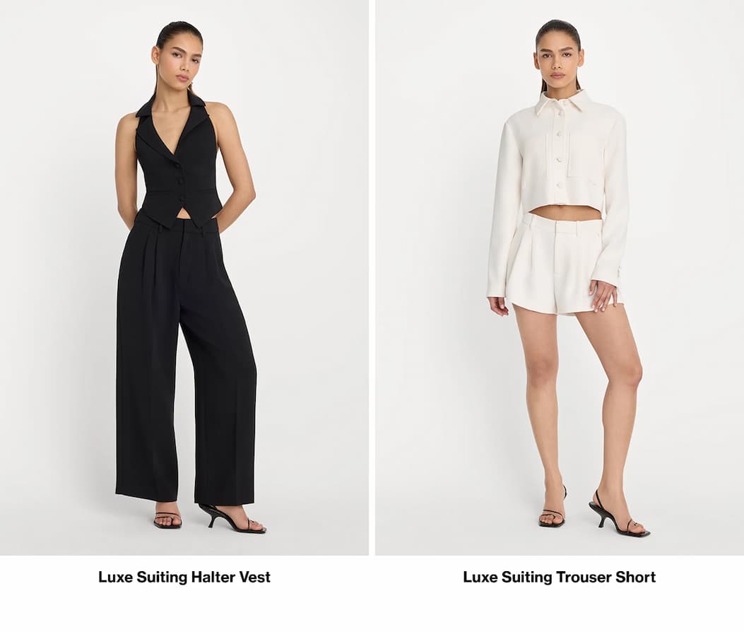 SHOP NEW LUXE SUITING SETS 