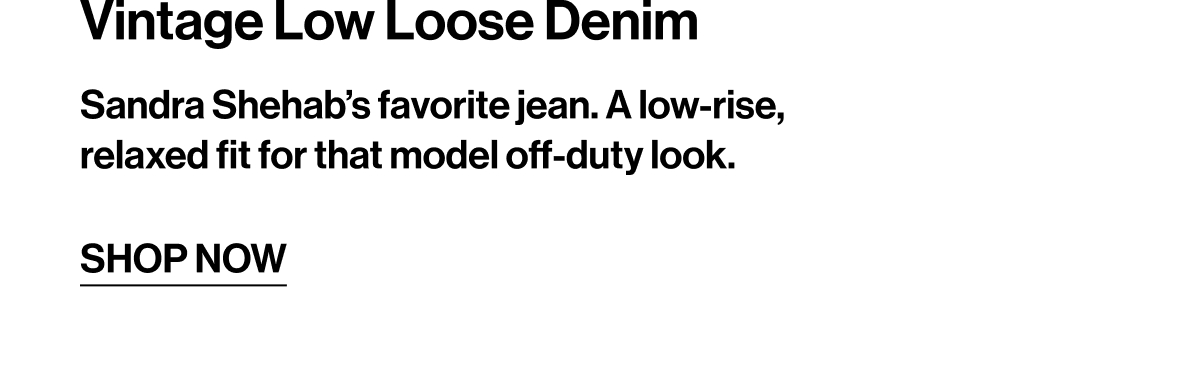 SHOP NEW VINTAGE LOW LOOSE DENIM