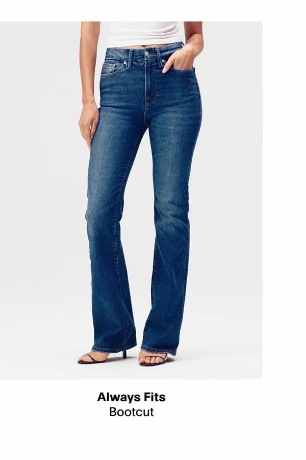 SHOP ALWAYS FITS BOOTCUT JEANS
