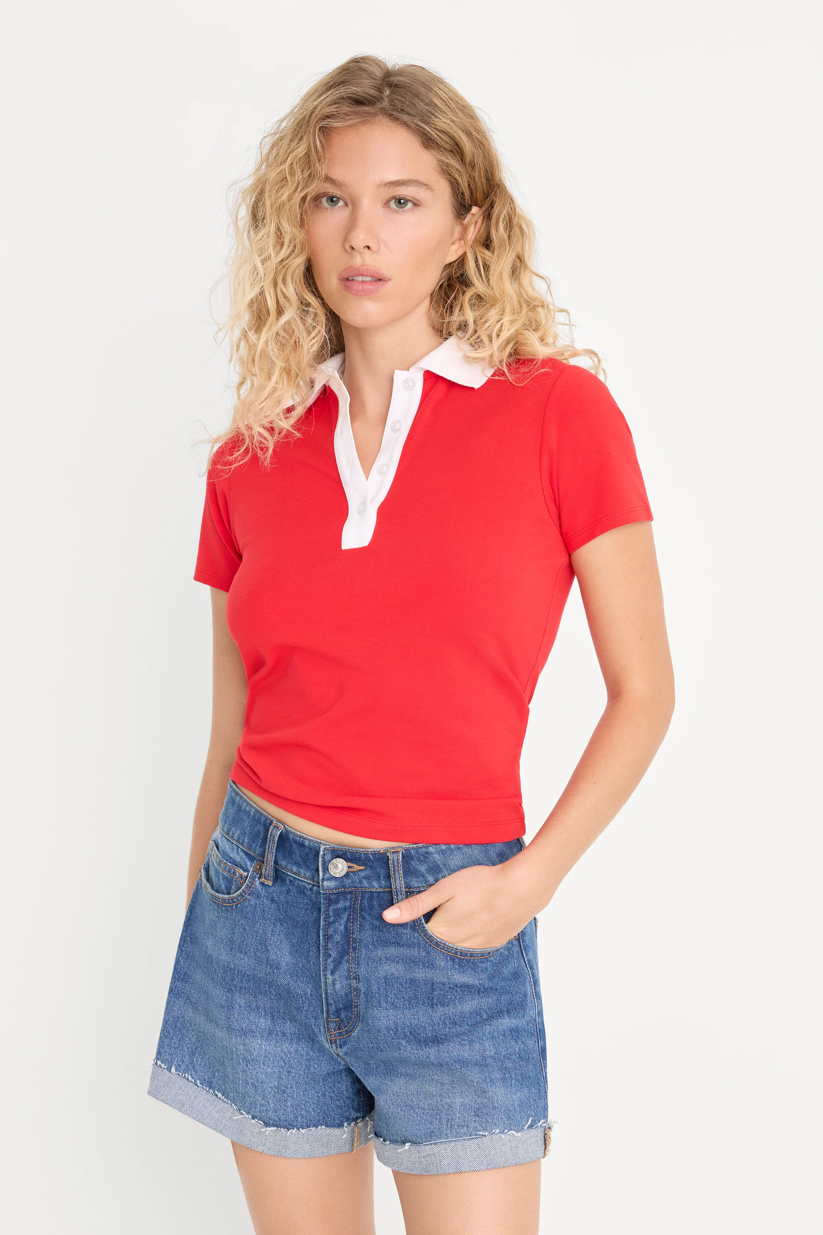 Image of THE EASY POLO | POP RED
