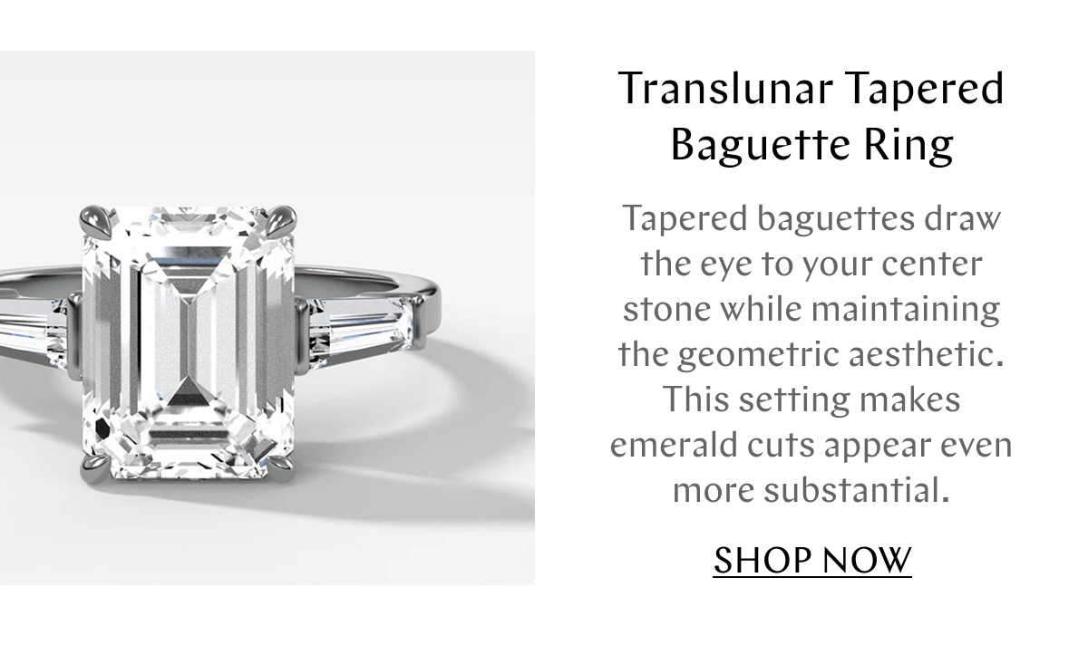 GOODSTONE - Translunar Tapered Baguette Ring