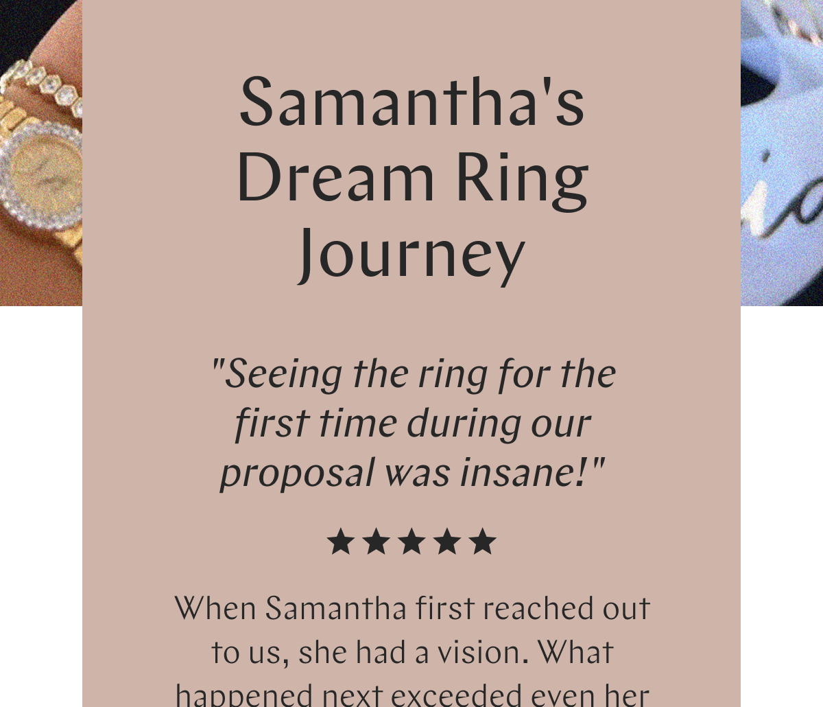 GOODSTONE - Samantha's Dream Ring Journey