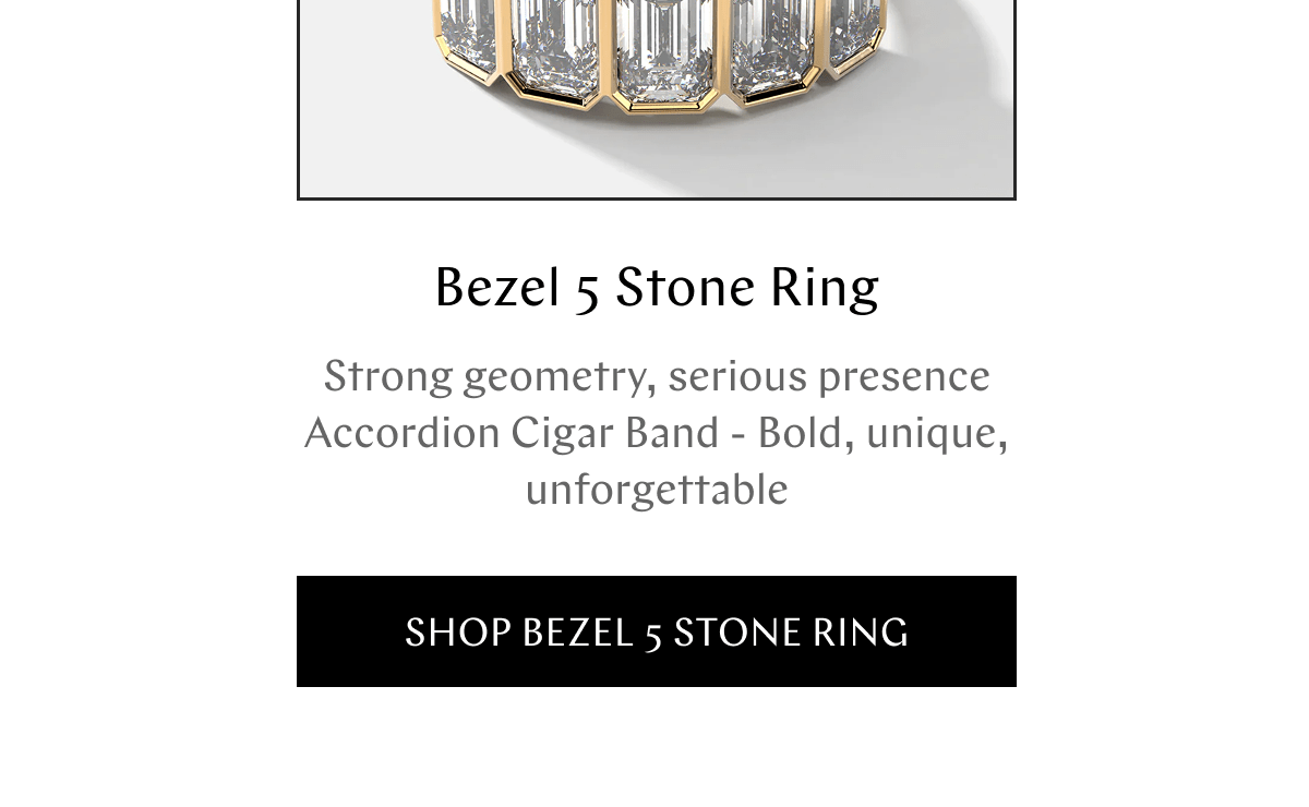 GOODSTONE - Shop Bezel 5 Stone Ring
