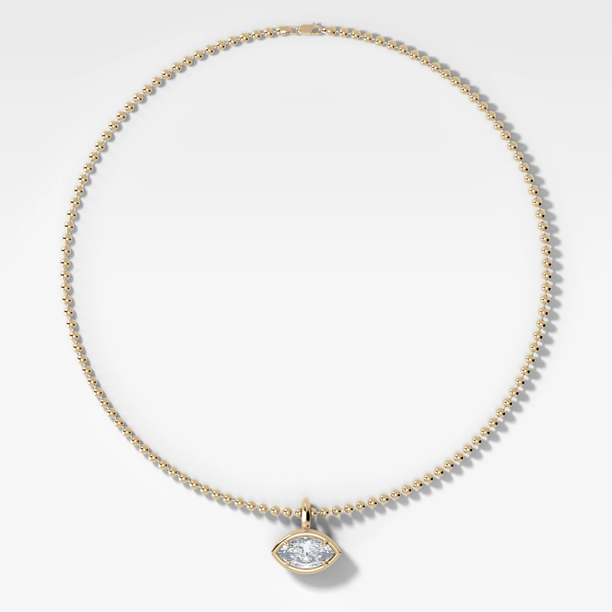 Image of Club East West Marquise Pendant