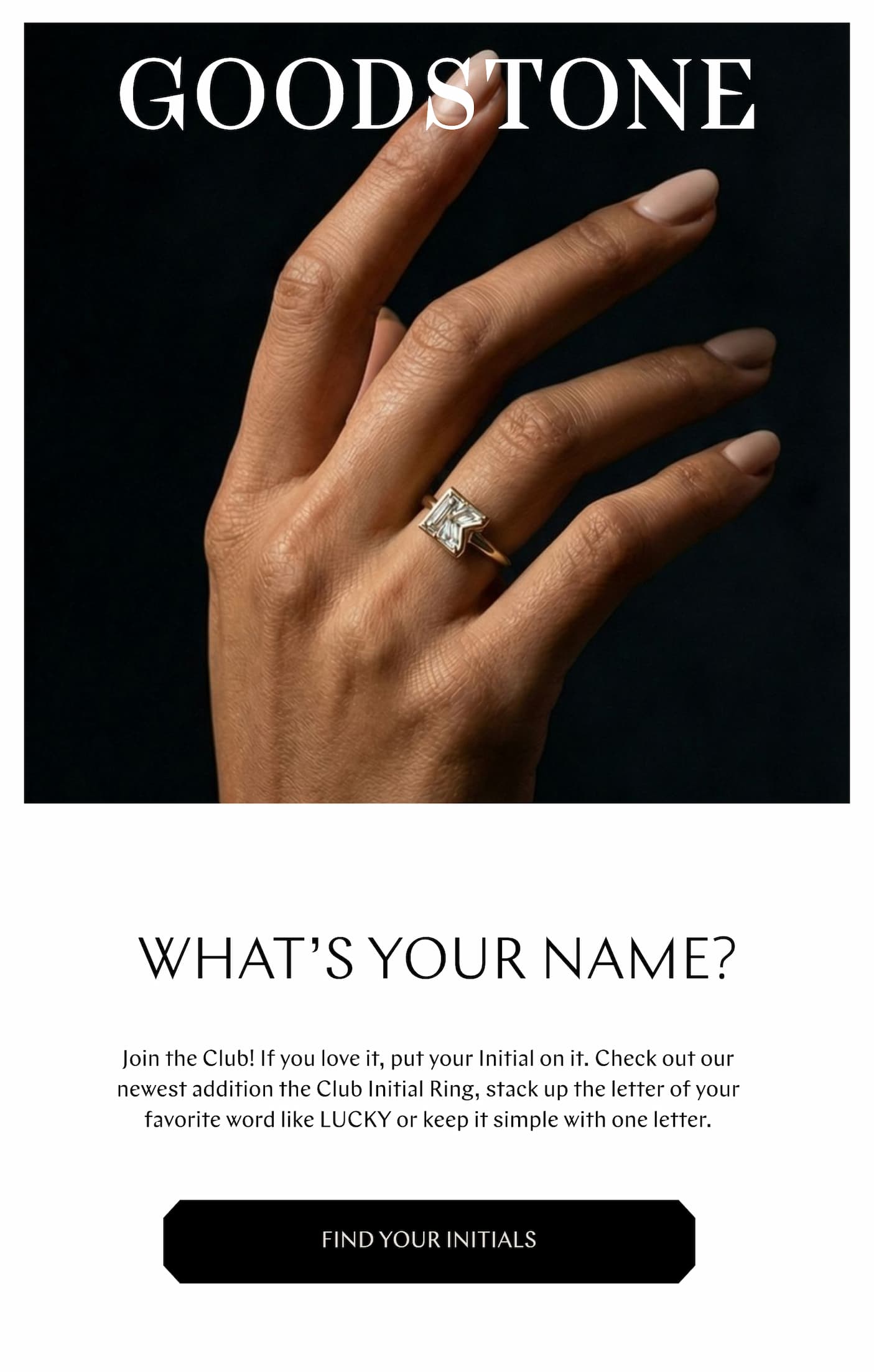Shop Initial Club Rings