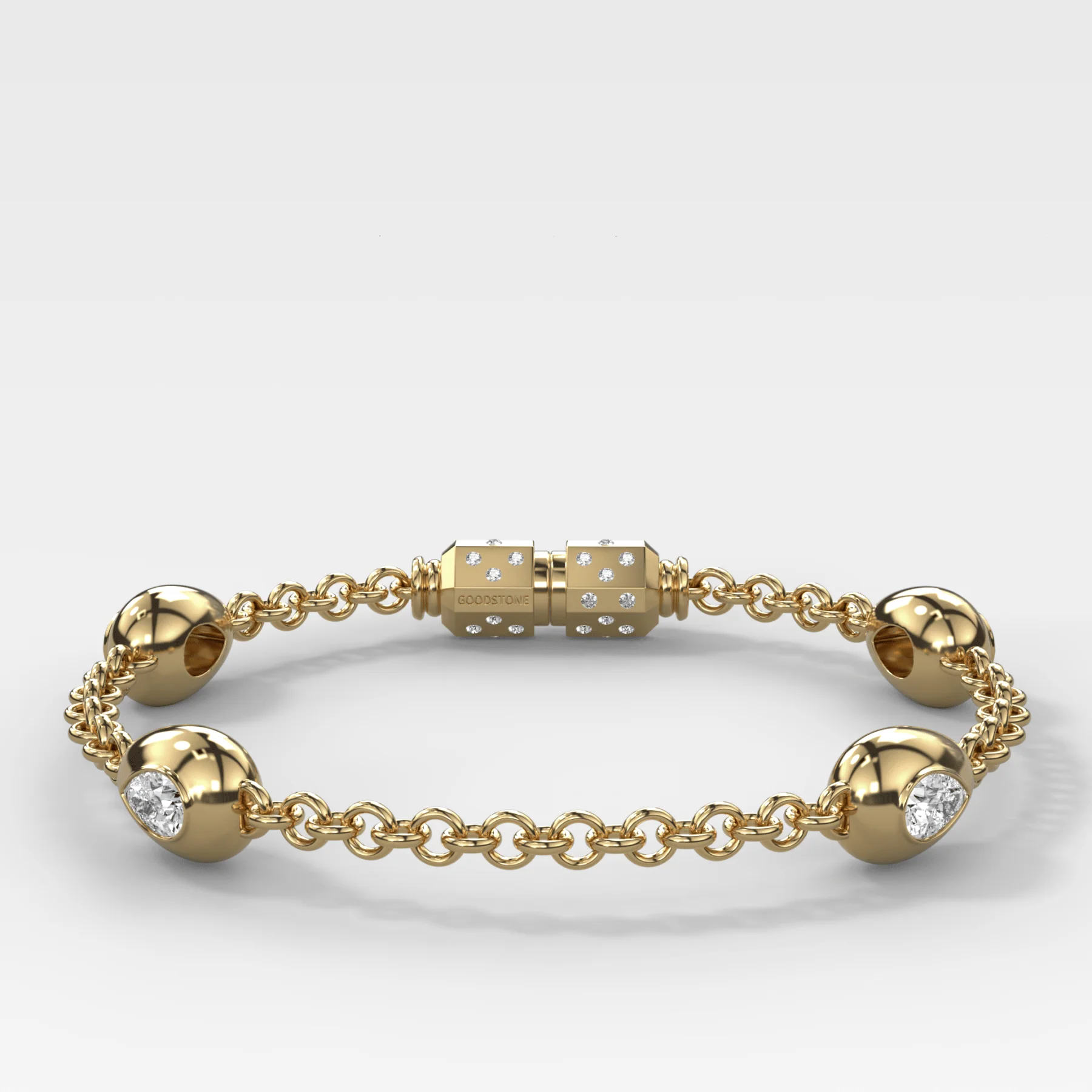 Image of Egg Drop Bracelet with Pear Cut Diamond