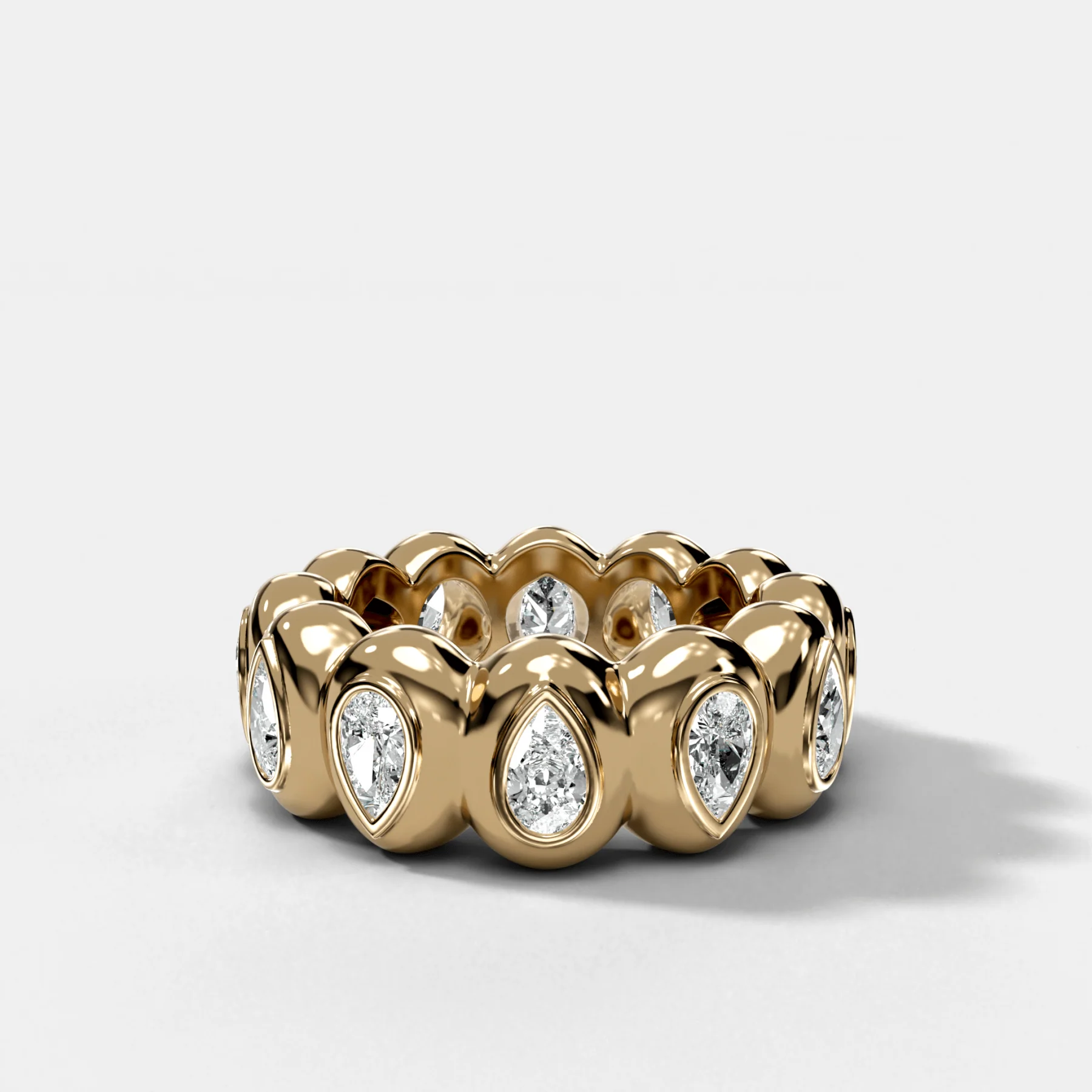 Image of Egg Pear Eternity Band