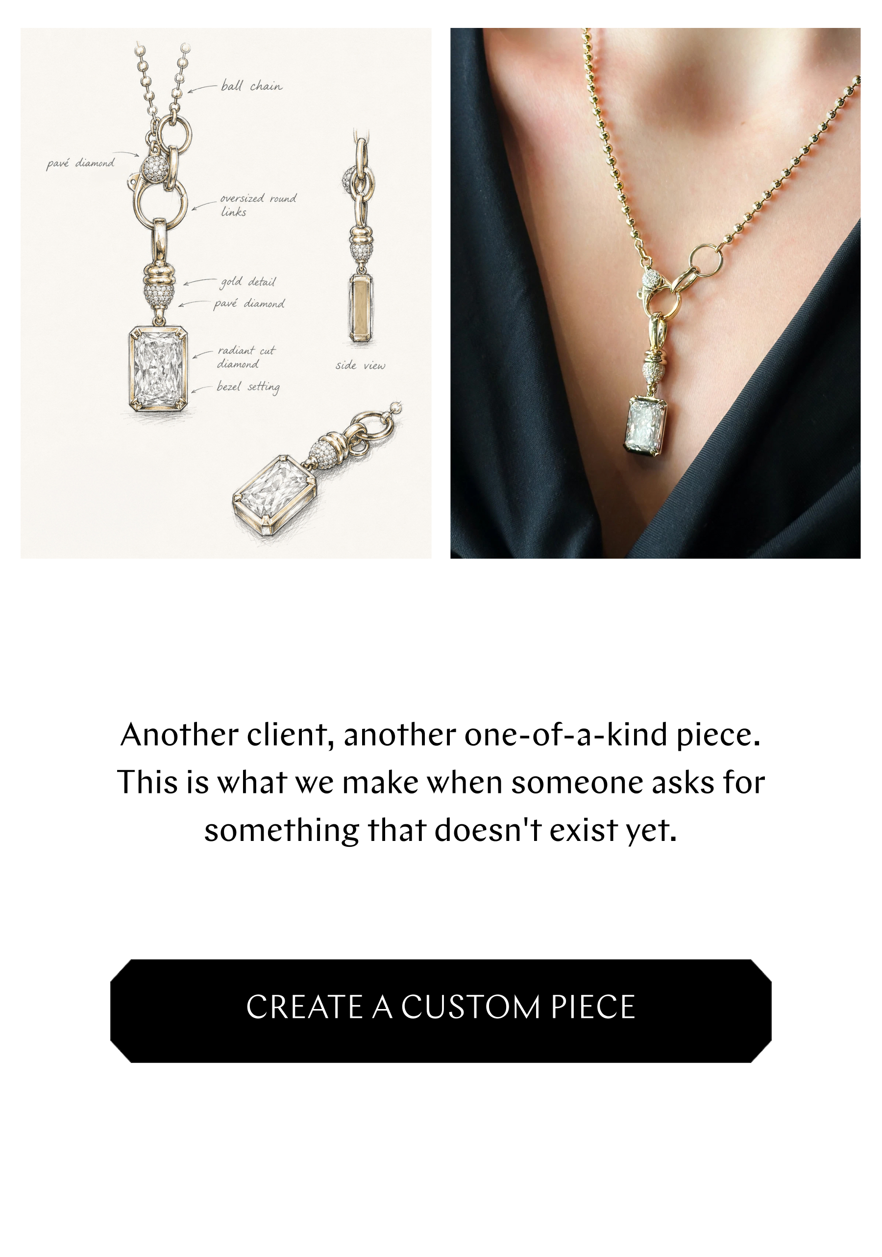 Custom Lariat Necklace