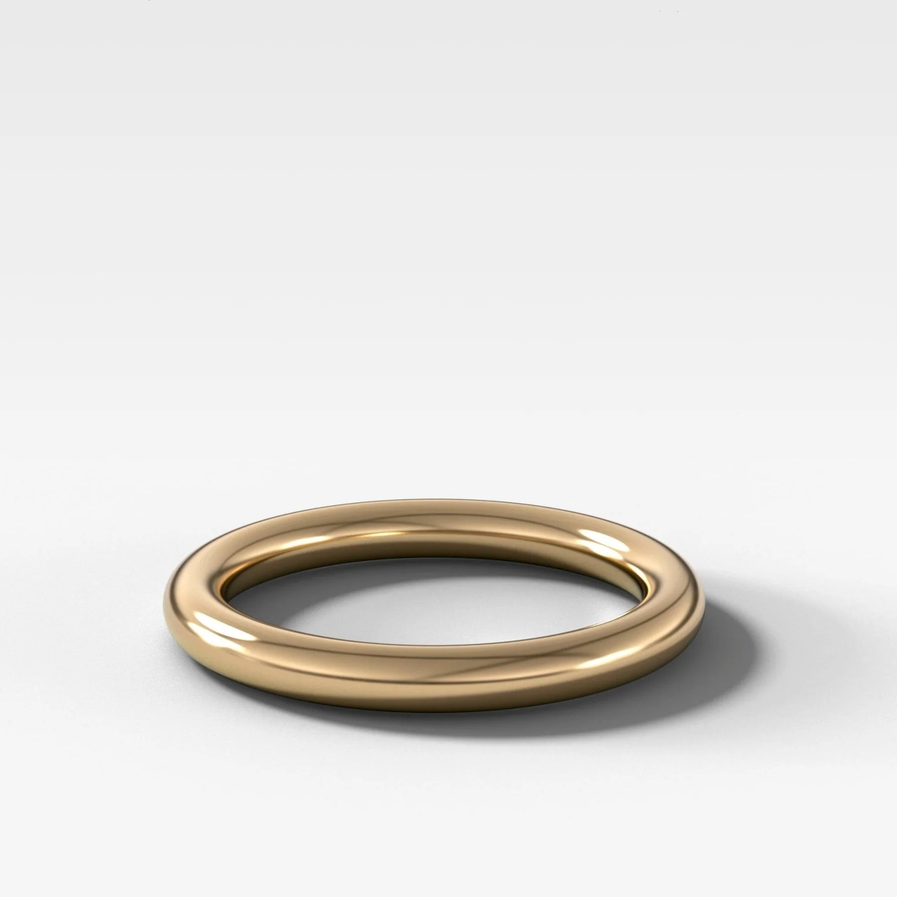 Image of Donut Rounded Wedding Band 2.5mm