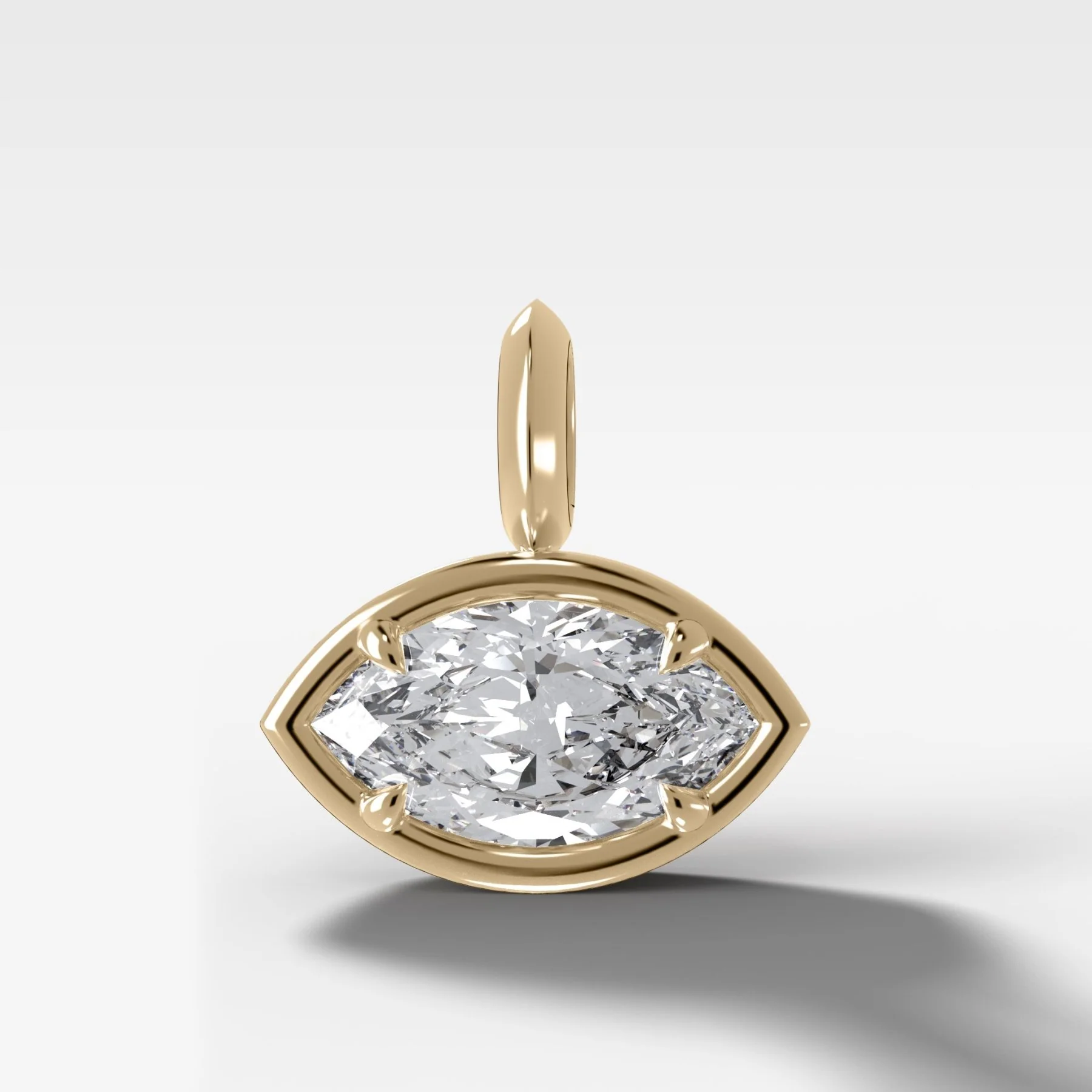 Image of East West Club Marquise Attachable Diamond Pendant