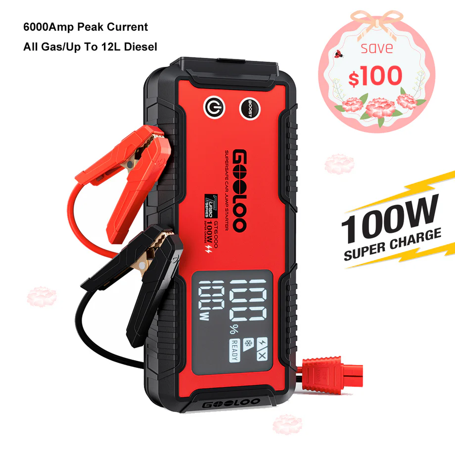 GOOLOO GT6000 Jump Starter 6000Amp 100W
