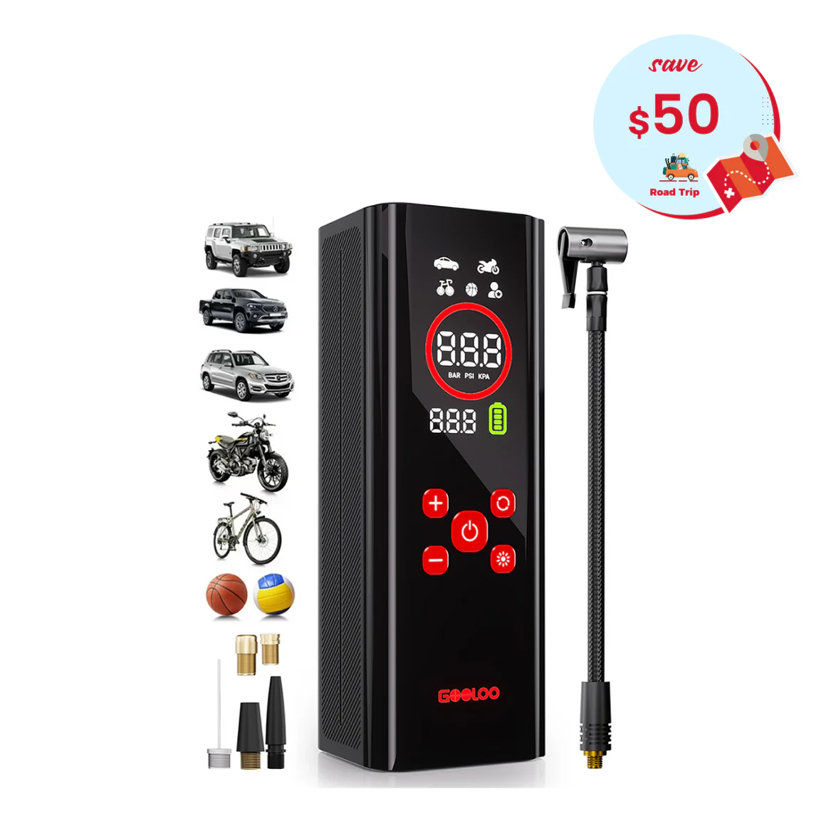 GOOLOO AP150 PRO Tire Inflator Portable Air Compressor