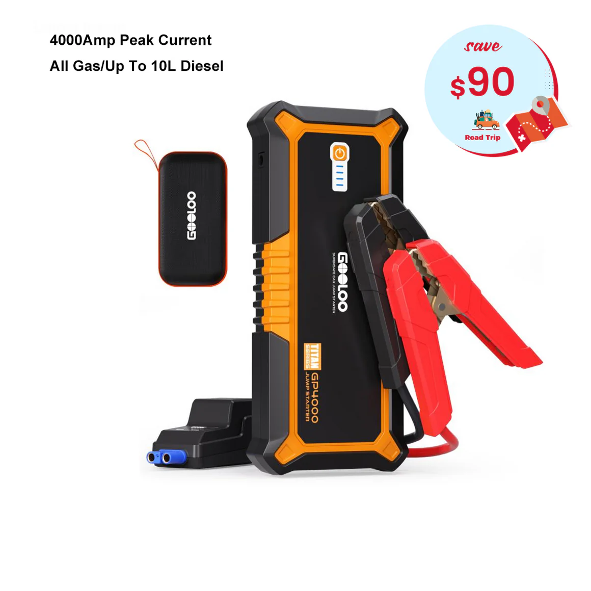 GOOLOO GP4000 Jump Starter 4000Amp