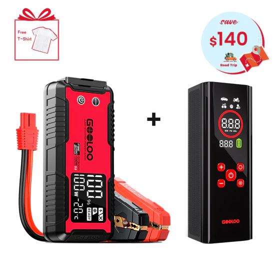 GOOLOO GT3000 Jump Starter with AP150 PRO Tire Inflator