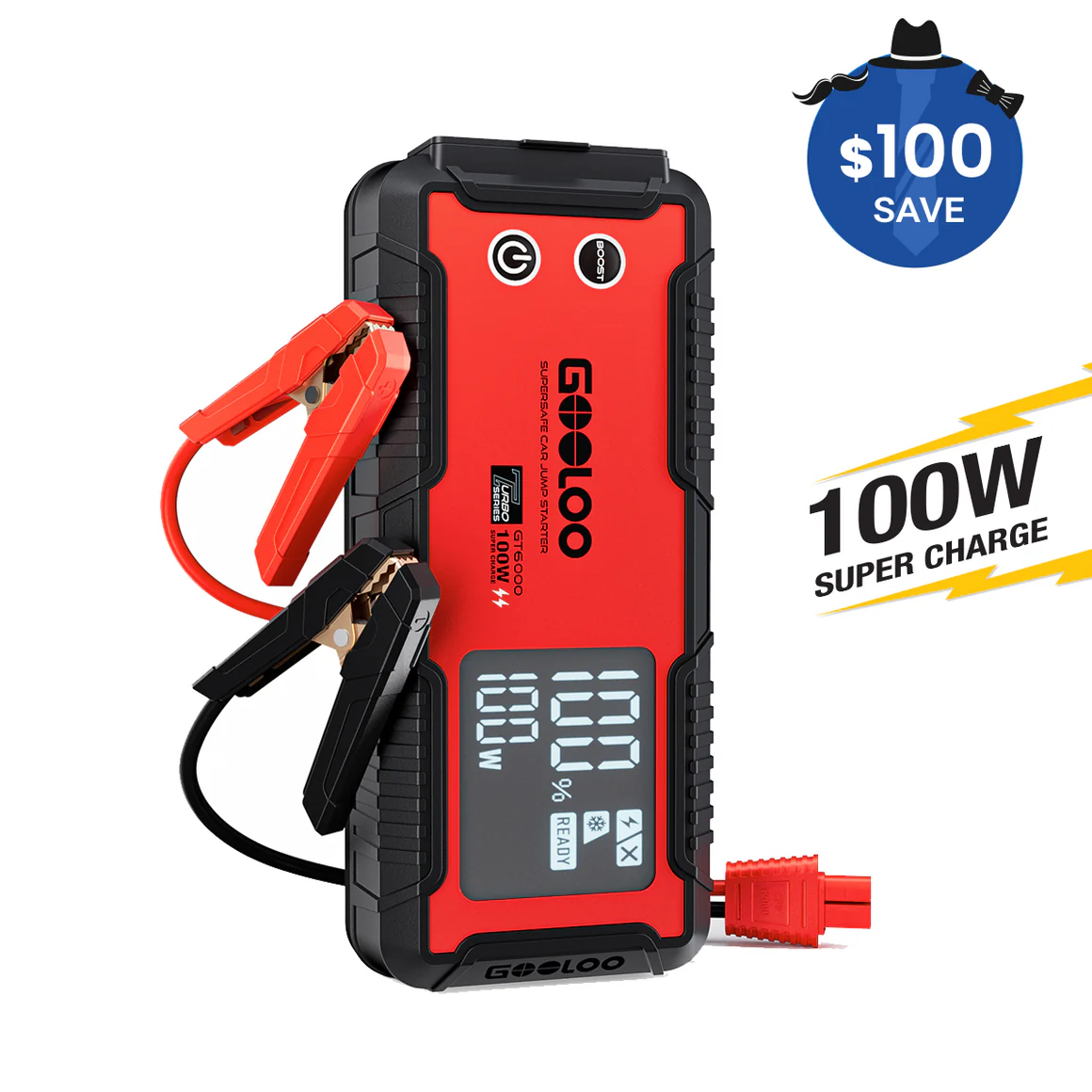 GOOLOO GT6000 Jump Starter 6000Amp 100W