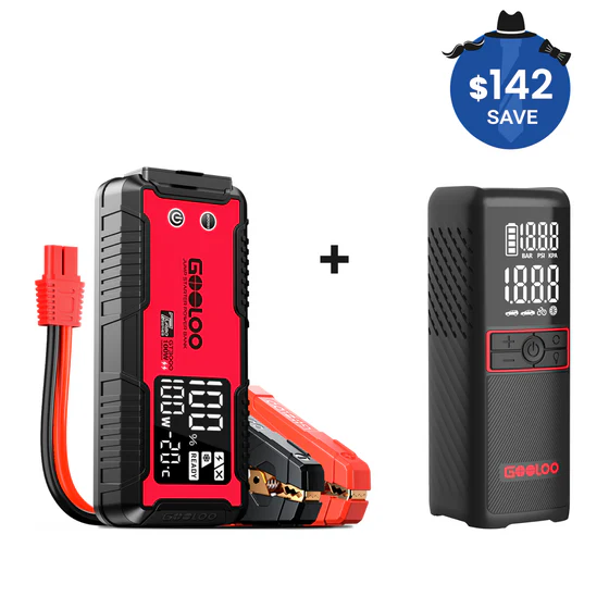 GOOLOO GT3000 Jump Starter with GT160 Tire Inflator