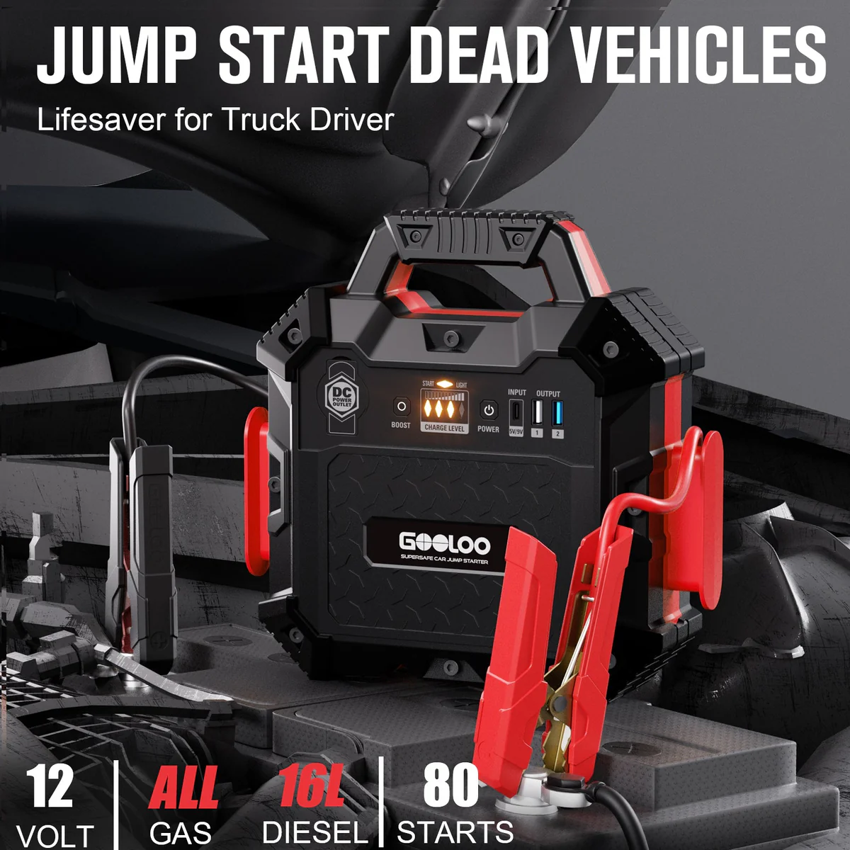 GOOLOO 6750A Jump Starter GT-Truck