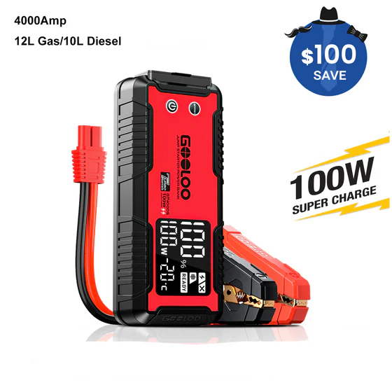 GOOLOO GT4000S Jump Starter 4000Amp 100W
