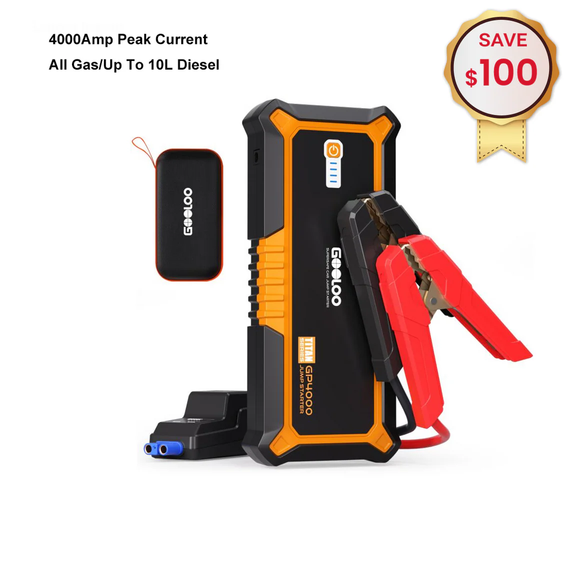 GOOLOO GP4000 Jump Starter 4000Amp