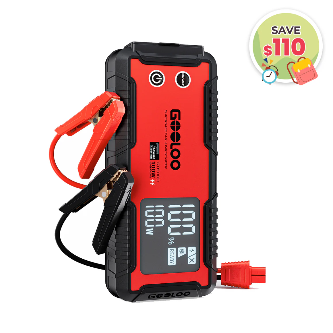 GOOLOO GT6000 Jump Starter 6000Amp 100W
