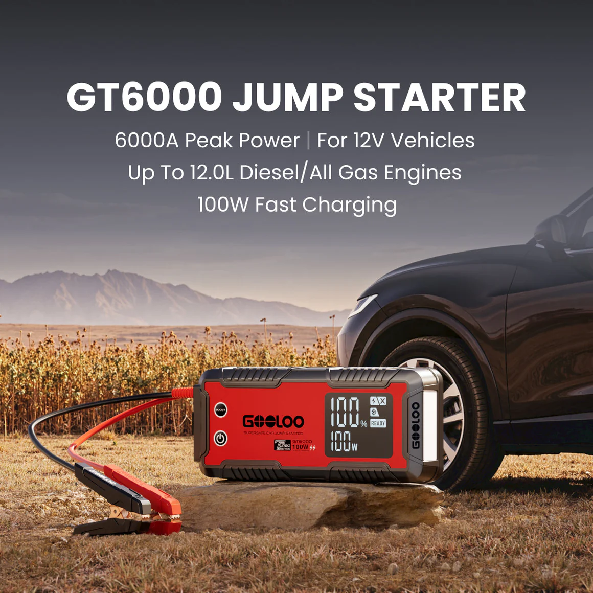 GOOLOO GT6000 Jump Starter 6000A 100W