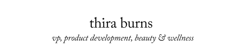 thira burns  vp, product development, beauty & wellness