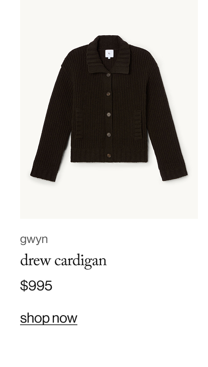 gwyn drew cardigan, $995