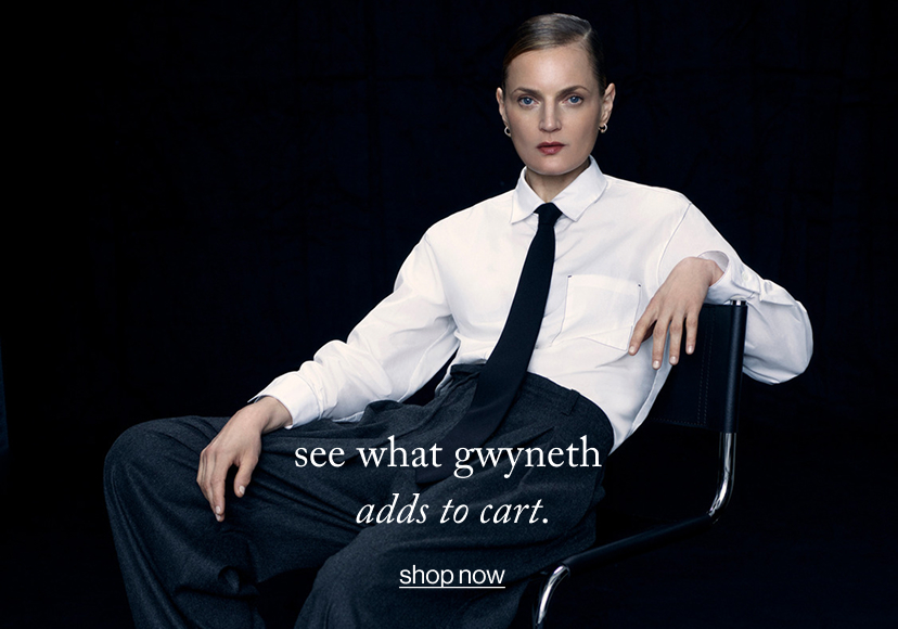 see what gwyneth  adds to cart. shop now