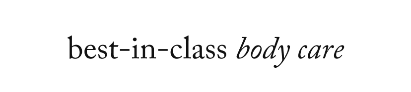 best-in-class body care
