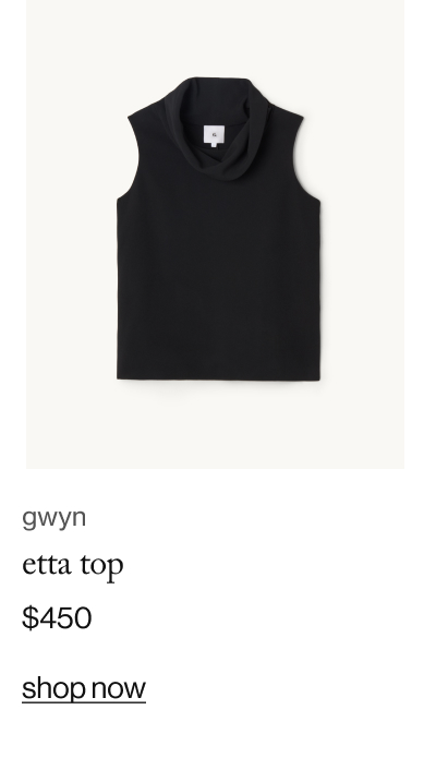 gwyn etta top - $450
