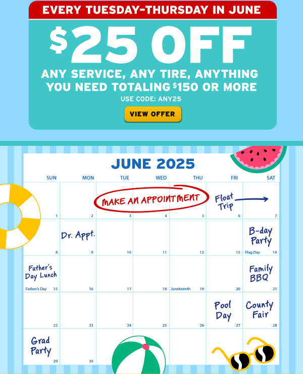 Every Tuesday Thursday in June
