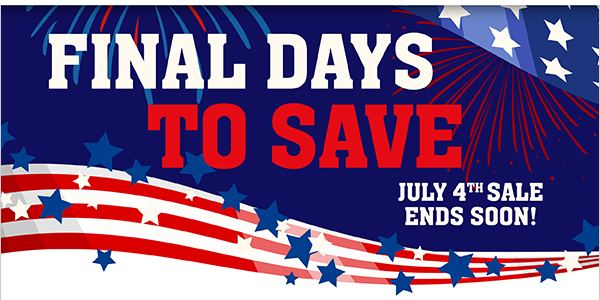 July 4th Savings!