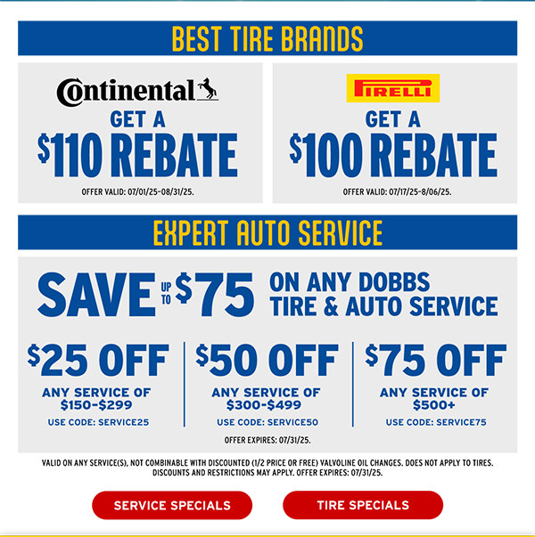 Service & Tire Specials