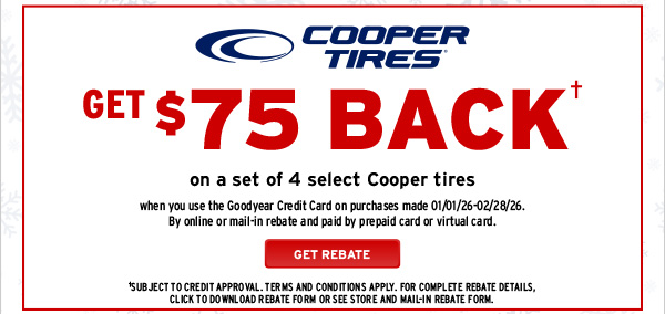 Cooper Tires Rebate