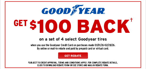 Goodyear Tires Rebate