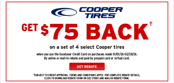 Cooper Tires Rebate
