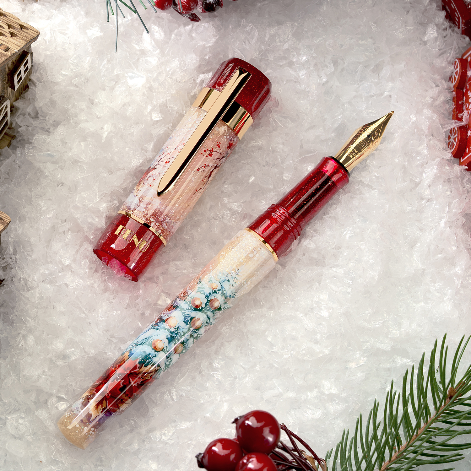 BENU Tribute Fountain Pen - Noel in Snow (Special Edition)
