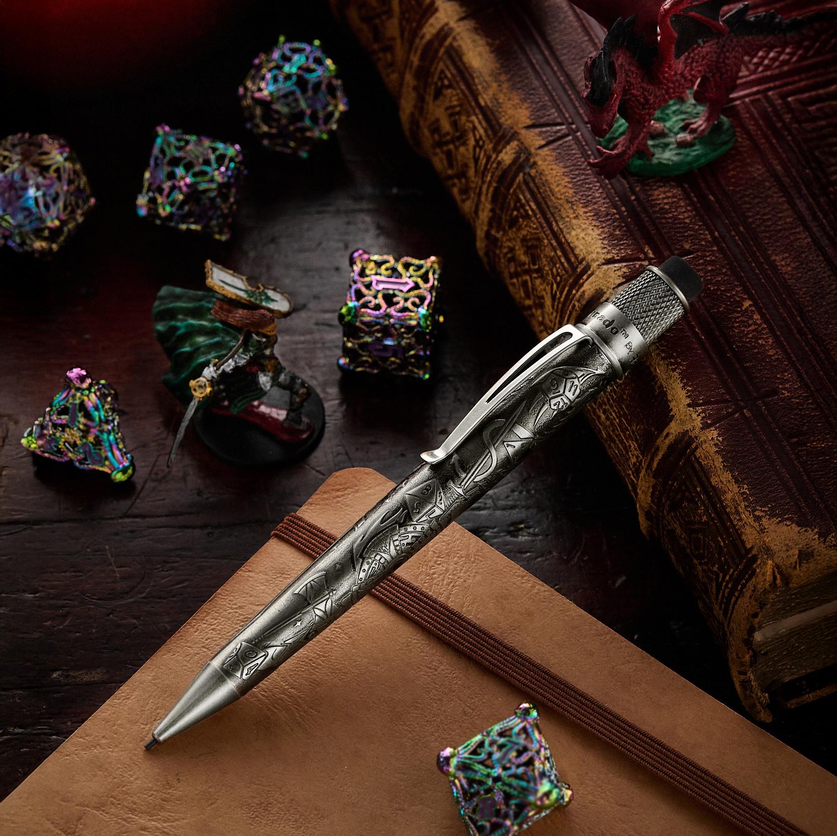 Retro 51 Tornado Rollerball Pen - Fire & Dice 2e: Fighter (Special Edition)