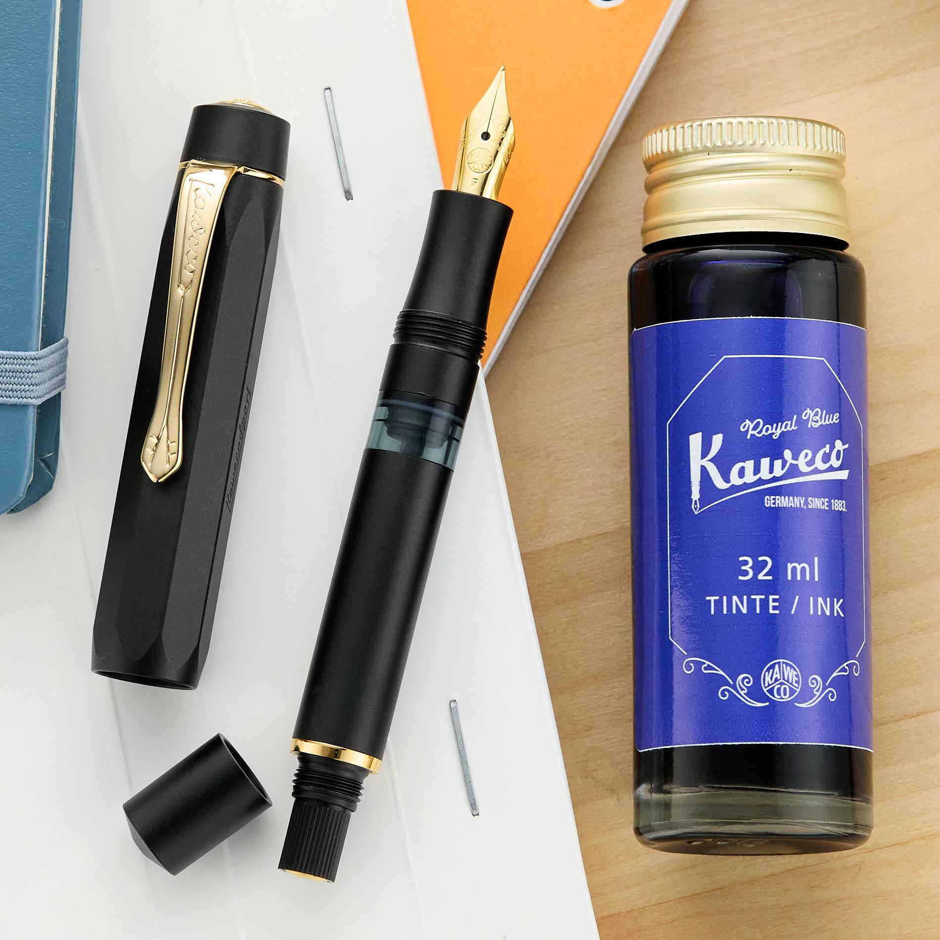 Kaweco Piston Sport AL Fountain Pen Starter Set - Black Extra-Fine