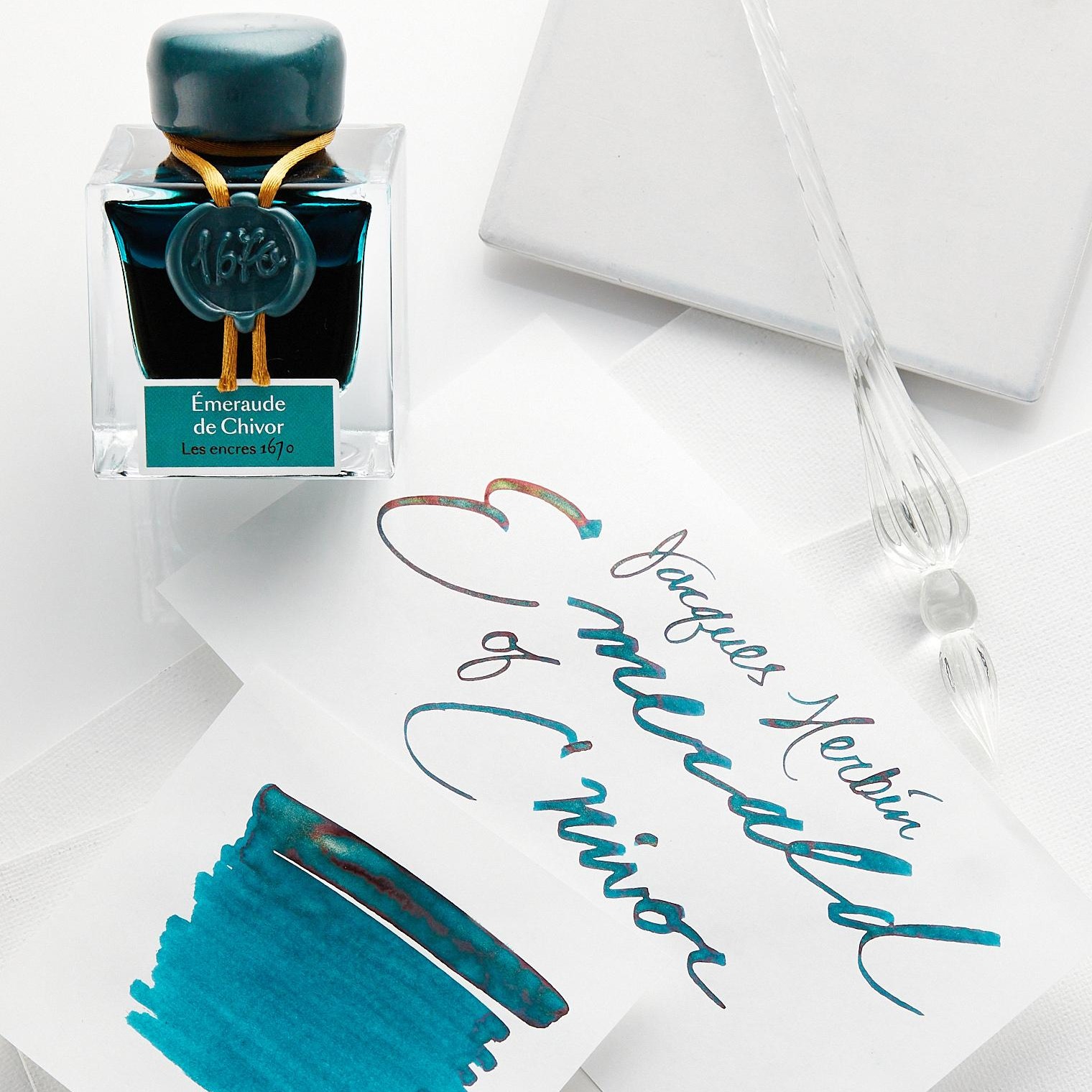 Jacques Herbin 1670 Emerald of Chivor - 50ml Bottled Ink