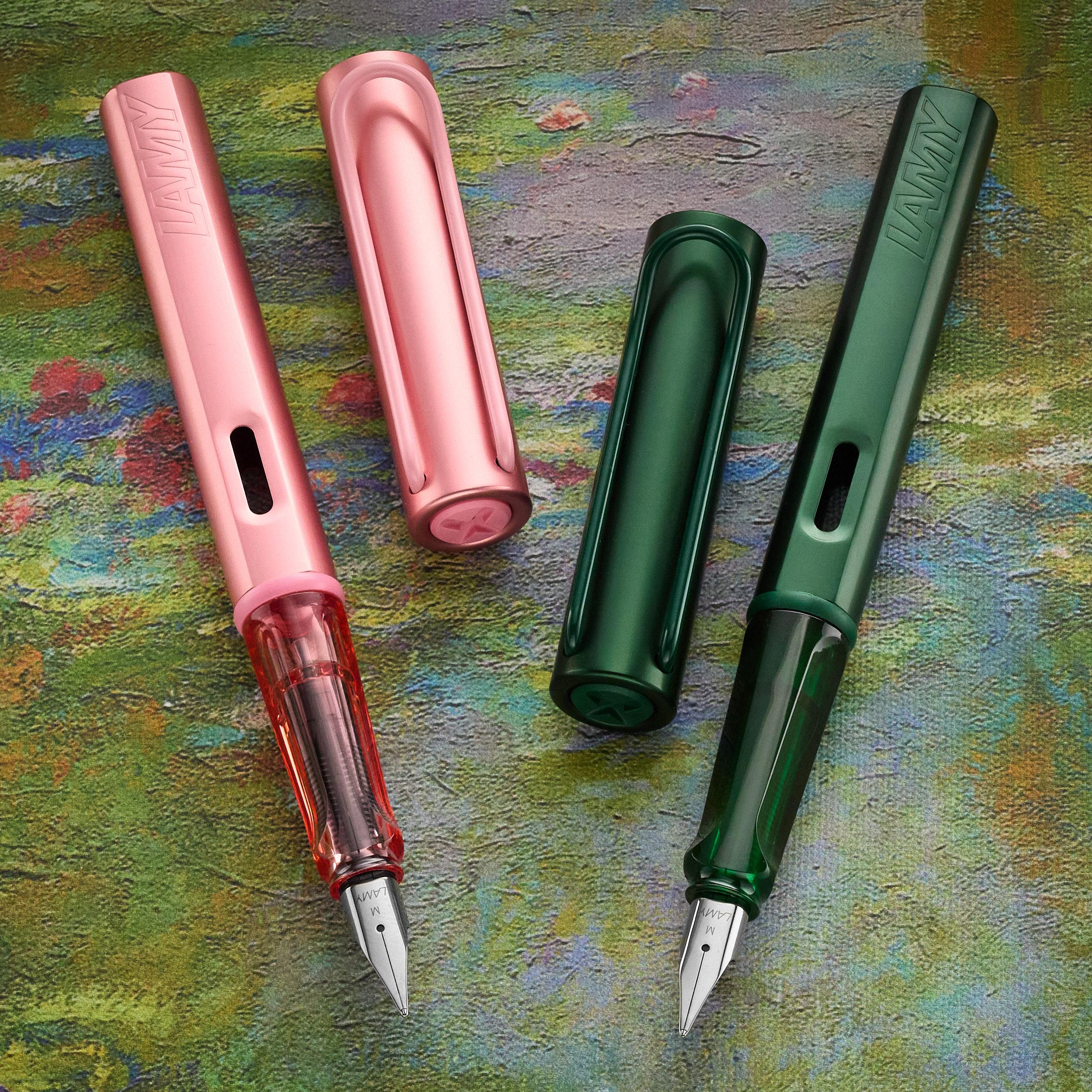 LAMY AL-star pens: pine & flamingo