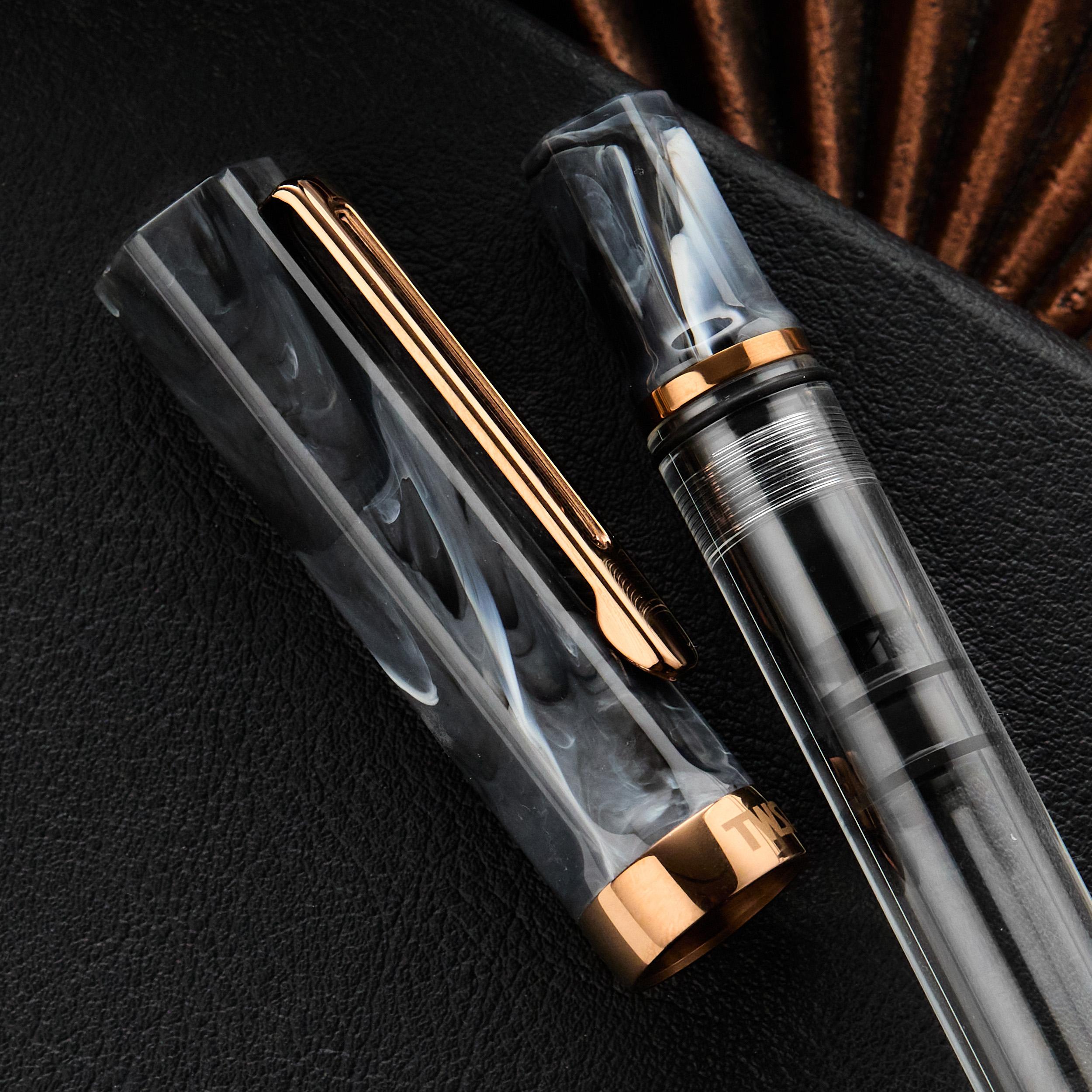 TWSBI ECO Fountain Pen - Black Marble w/ Bronze Trim
