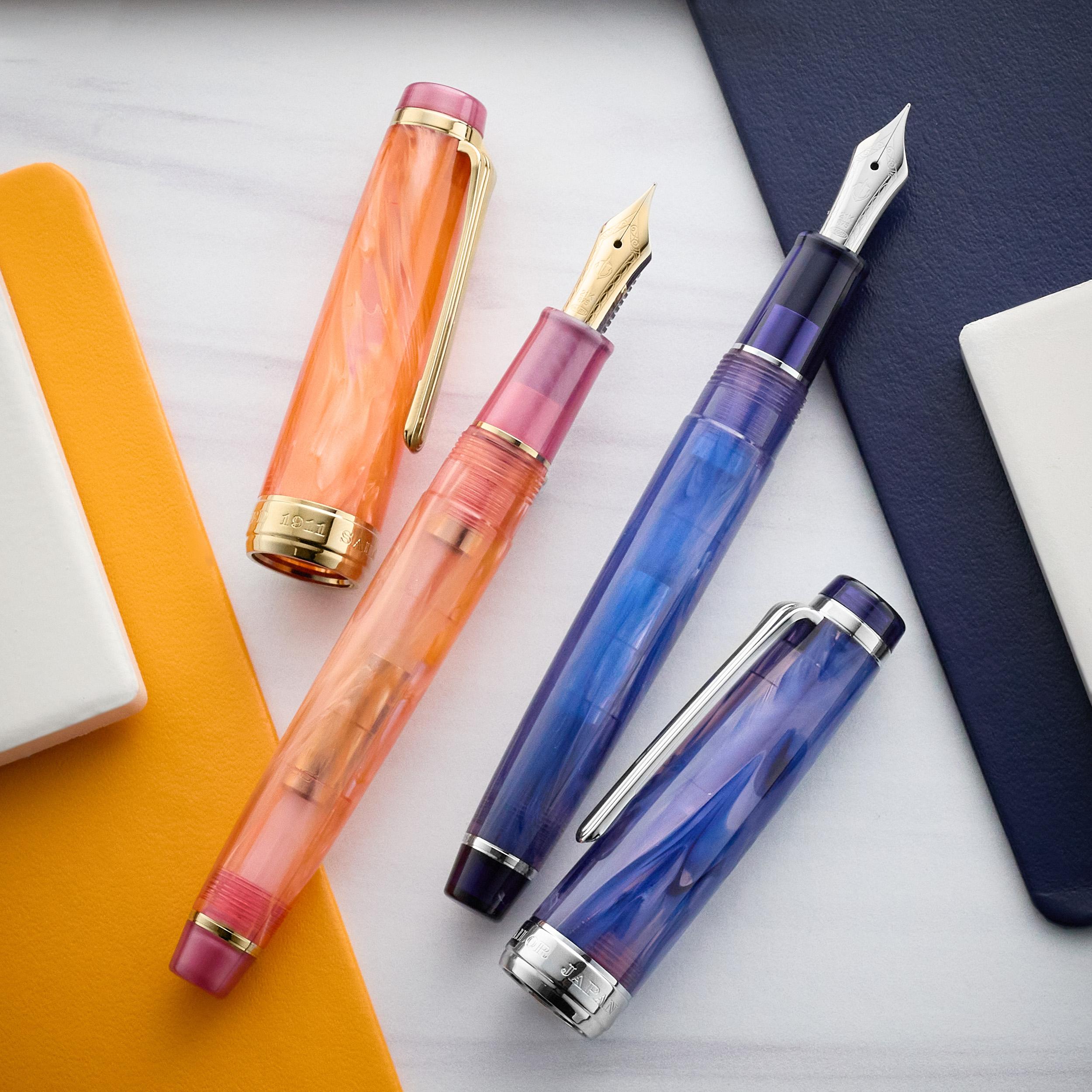 Sailor Veilio Pens: Purple & Pearl Pink