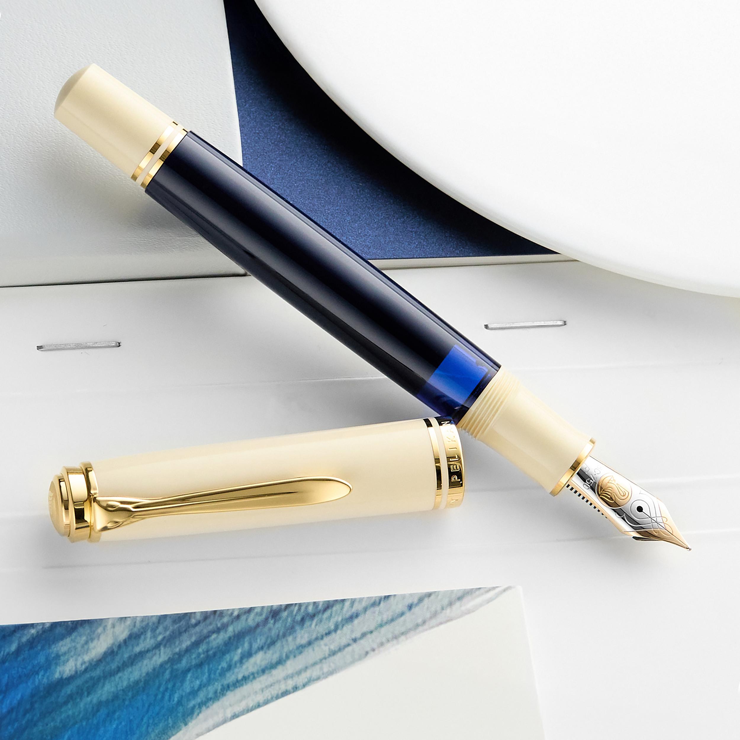  Pelikan M800 Fountain Pen - Cream Blue (Special Edition)