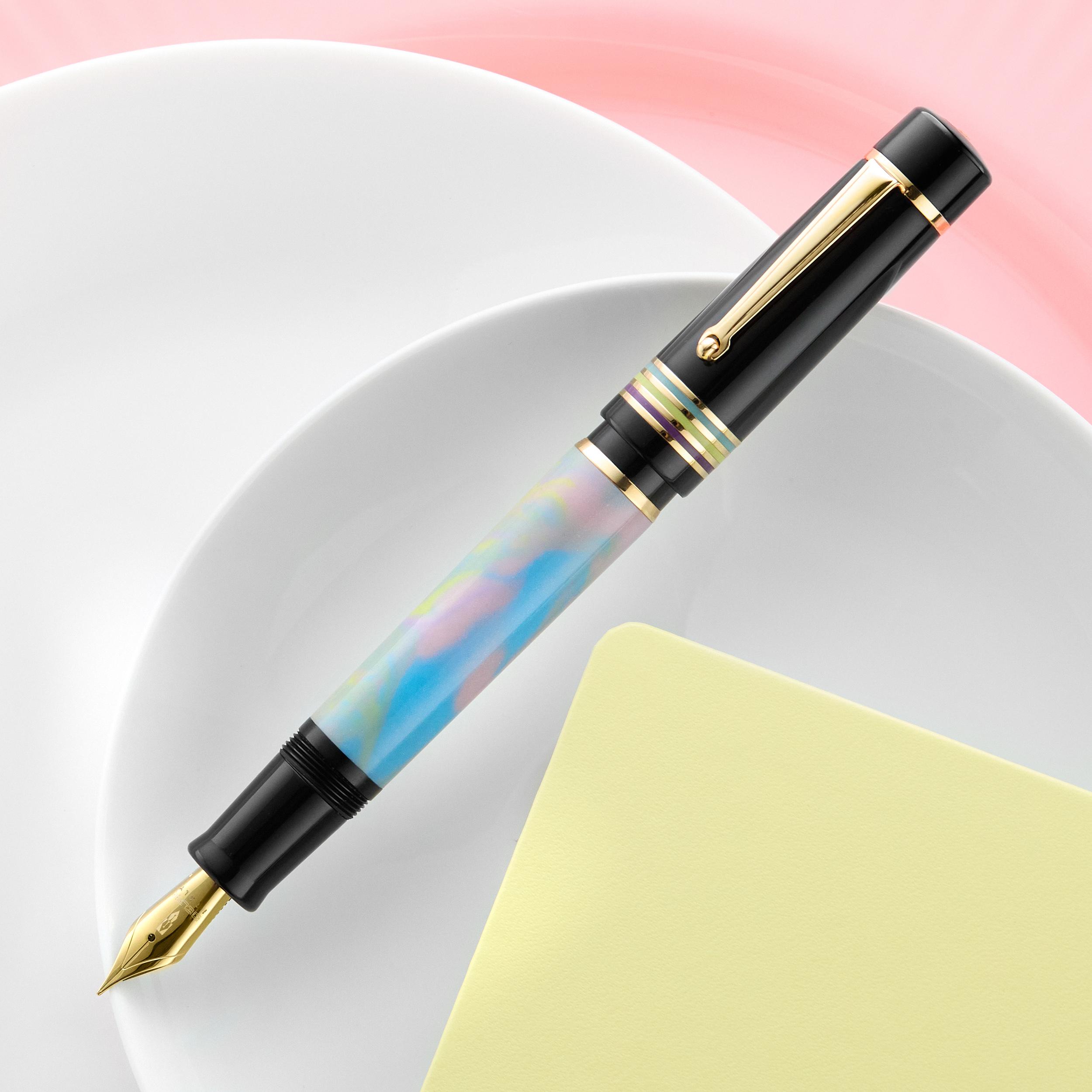 Delta DV Original Mid-Size Fountain Pen - Cosmic Cotton Candy (Limited Edition)